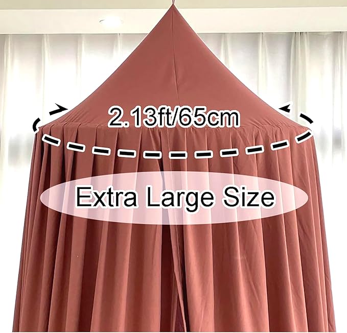 Upgrade Version of Canopy for Kids Bed, Extra Large Canopy for Girls Room Decoration Princess Castle Play Tent Hanging House, Dreamy Canopy for Children Room Reading Nook Canopies