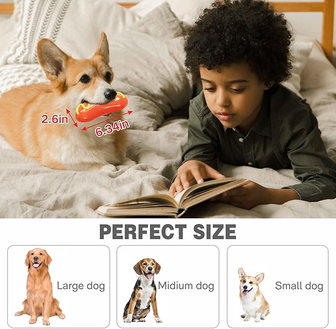 LiuMelinda Dog Chew Toys for Aggressive-Chewers - Indestructible Dog Toy for Aggressive Chewer，Tough Chew Toys for Dogs （Rubber）