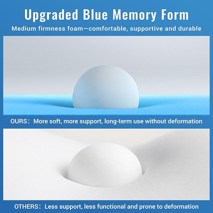 Lumbar Support Pillow for Office Chair Car Seat Cushion for Lower Back Sciatica Pain Relief Firm Memory Foam Pillows Wedge Chairs Cushions with Dual Straps (Mesh Grey)