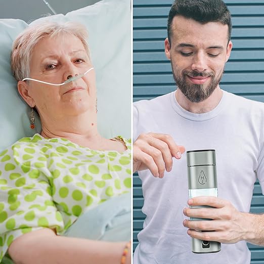 Hydrogen Water Bottle,Hydrogen Water Bottles Generator, Built-in Hydrogen Water Machine Quickly Produces Hydrogen to add to Hydrogen Tanks,Grey