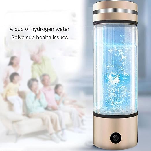 Hydrogen Water Bottle, 300ML USB Hydrogen Water Bottle Generator, 3Min Quick Electrolysis, Portable Water Ionizer Machine, for Travel Exercise Daily Drink