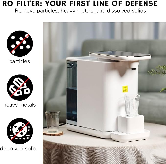 Airthereal RO Replacement Filter for Pristine Pro6H Countertop Water Filter System - RO Membrane Sourced from DOW, 2nd Stage - Reduces Heavy Metals such as Lead, Mercury, Cadmium, Arsenic, 1-Pack