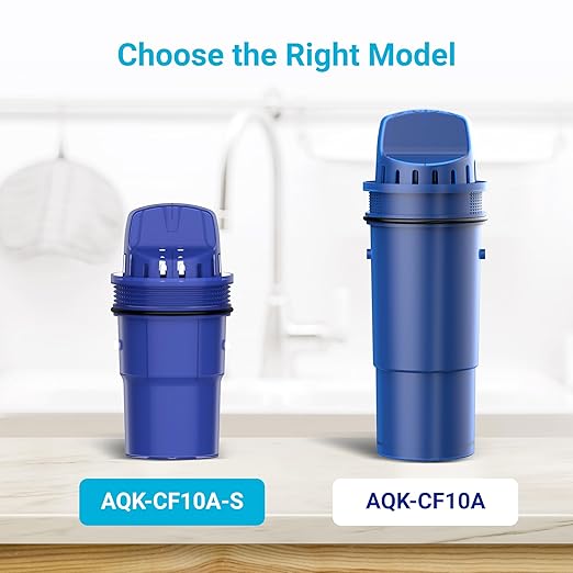 6 Packs Pitcher Water Filter Replacement for All PUR®, PUR® Plus Pitcher and Dispenser Filtration Systems, CRF950Z, PPF951K™, PPF900Z™, NSF Certified, AQUA CREST