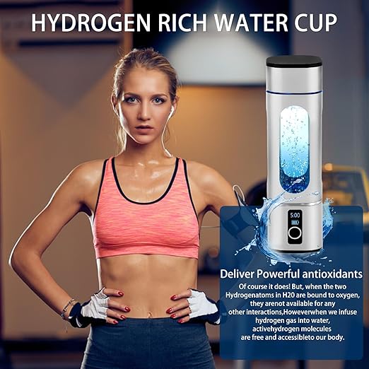 Hydrogen Water Bottles-Upgrade Hydrogen Water Bottle Generator | Ion Bottles Hydrogen Water Ionizer-3500PPB Hydrogen Generator Water Bottle with Advanced Water Ionizer Technology (LED Upgrade)