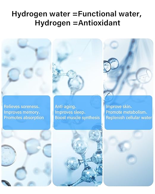 Hydrogen Water Bottle 2024, Hydrogen Water Bottle Generator with SPE PEM Technology Water Ionizer, Hydrohealth Hydrogen Water Machine Improve Water in 3 Mins for Home, Office, Travel, Daily Drinking