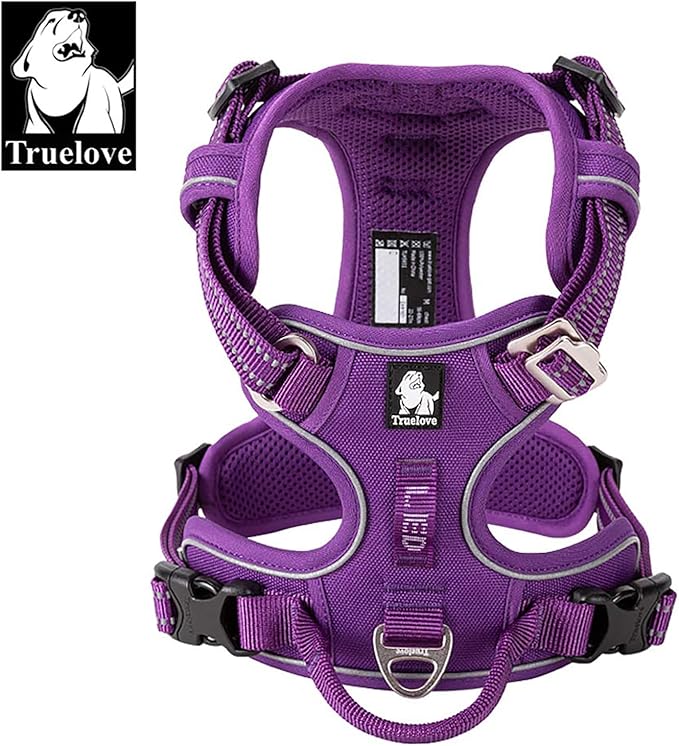 TRUE LOVE Dog Harness No Pull Nylon Reflective Pet Harness Adjustable Comfortable Control Step-in Brilliant Colors Truelove TLH56512 XS