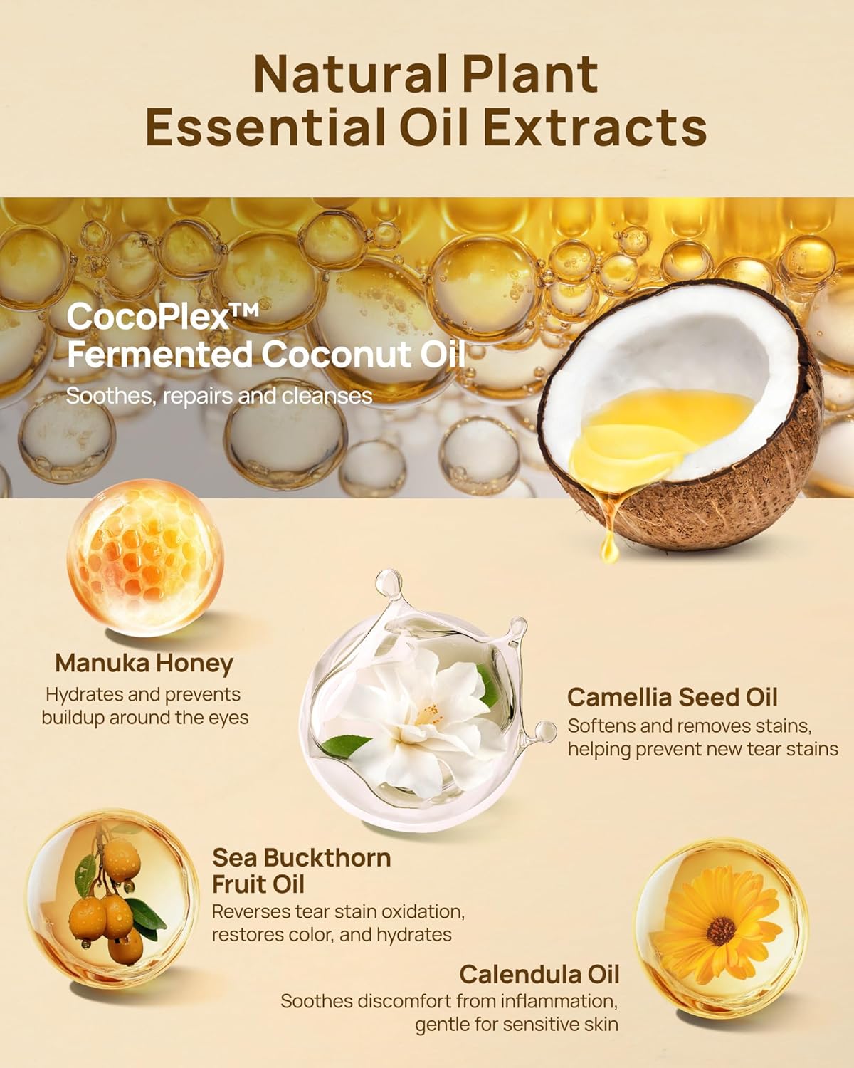 HICC PET Eye Balm for Dogs & Cats, Vet-Recommended Dog Eye Infection Treatment Gently Remove Tear Stain, Debris, Discharge, Crust - Hypoallergenic Pet Eye Cream Cleaner for Wrinkle, Face - 1.06 oz