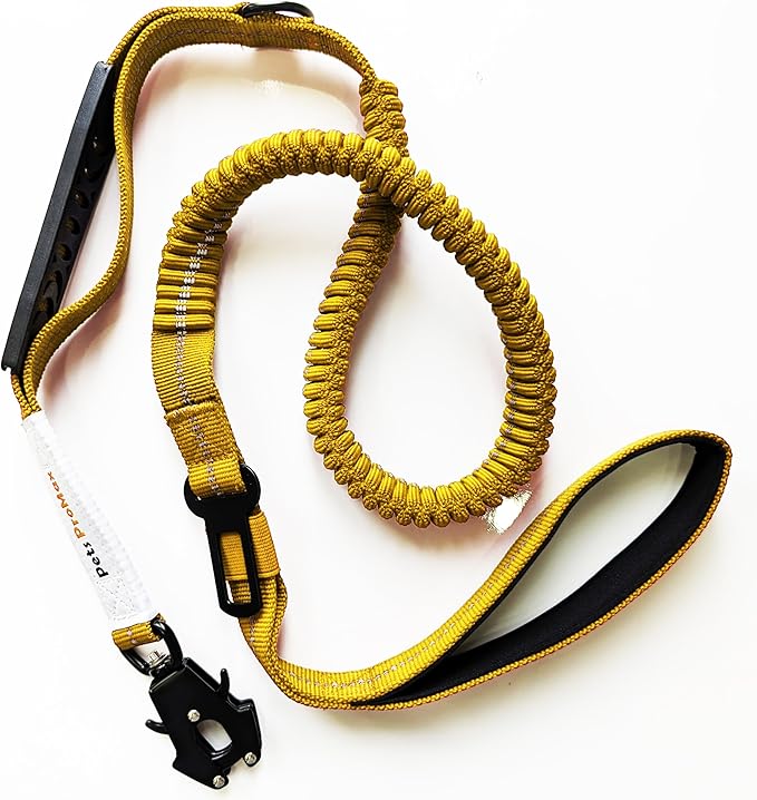 ProMax Tactical Dog Harness & Leash Set - Medium, Military Style, No-Pull Brown M