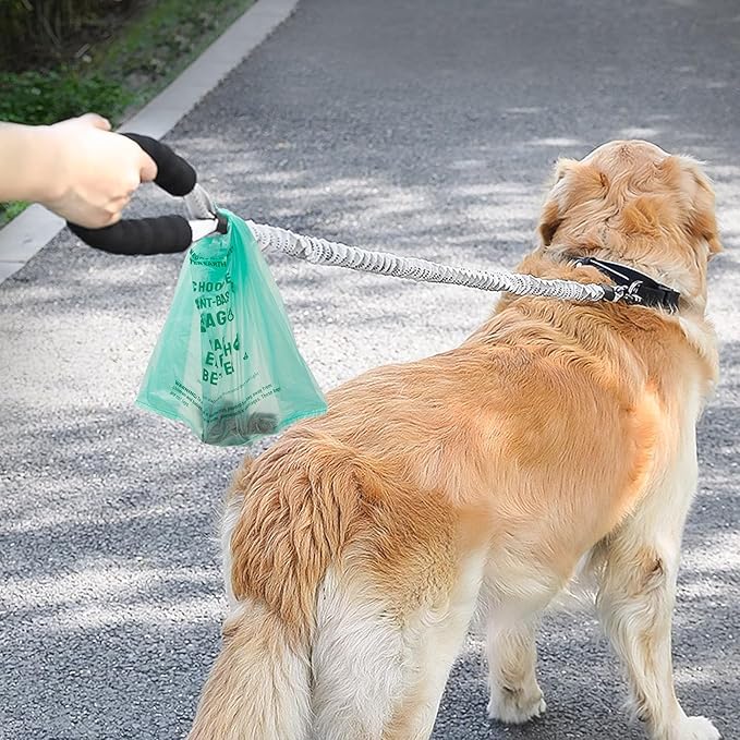 AYOTEE Pooper Scooper Bags Refill with EZ Tie Handle,100 Count, 38% Plant Based & 62% PE Heavy Duty Swivel Bin Pet Waste Bags for A&H, Cat Litter, Multi-Use, Large Unscented Dog Poop Bags