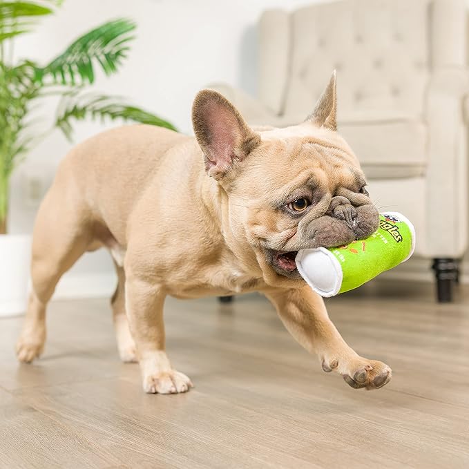 Huxley & Kent Tiny Tuff | Got Muncheez | Extra Tough Dog Toy for Small Dogs | 2-Pack Funny Dog Toy | Features Squeaker, Crinkle | Machine Washable