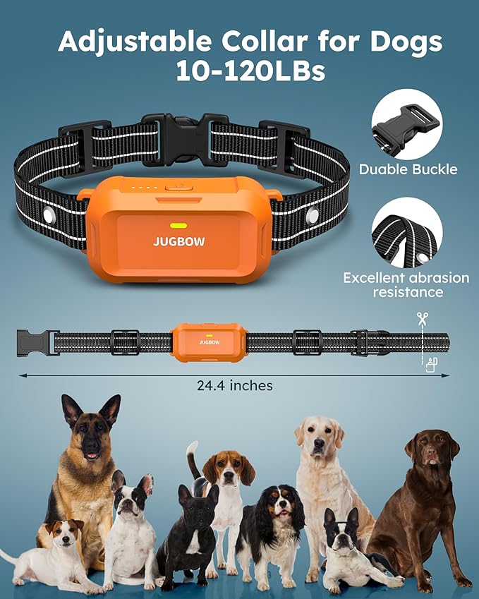 Jugbow Dog Shock Collar - 4200FT Dog Training Collars with Remote, IPX7 Waterproof E-Collar with 4 Training Modes, Security Lock, Rechargeable e-Collars