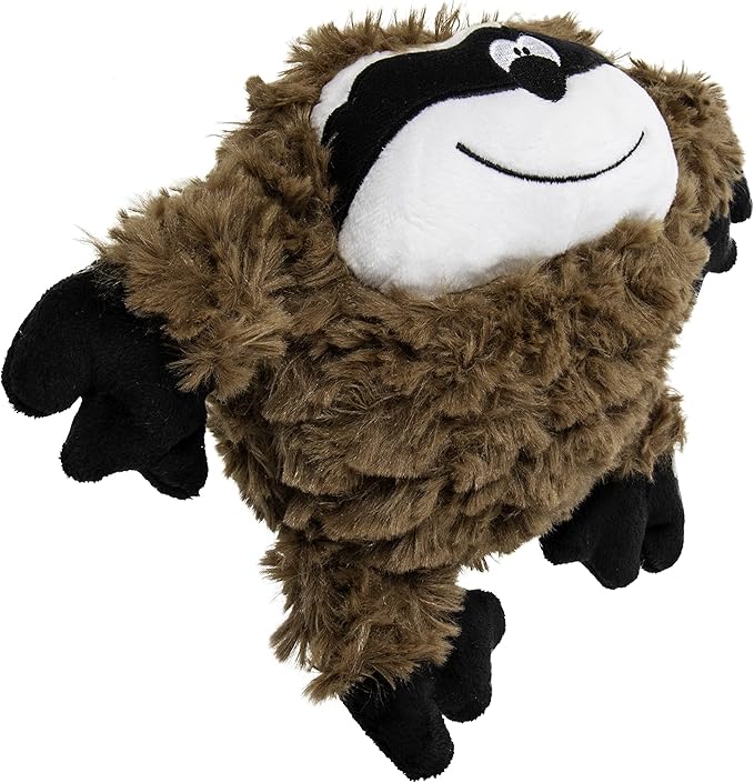 goDog PlayClean Sloth Squeaky Plush Dog Toy with Odor-Eliminating Essential Oils, Chew Guard Technology - Brown, Large