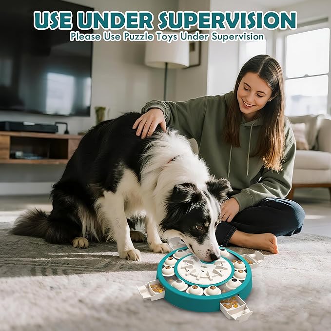 Dog Puzzle Toy, Level 3 in 1 Adjustable Difficulty，Mental Stimulation Training