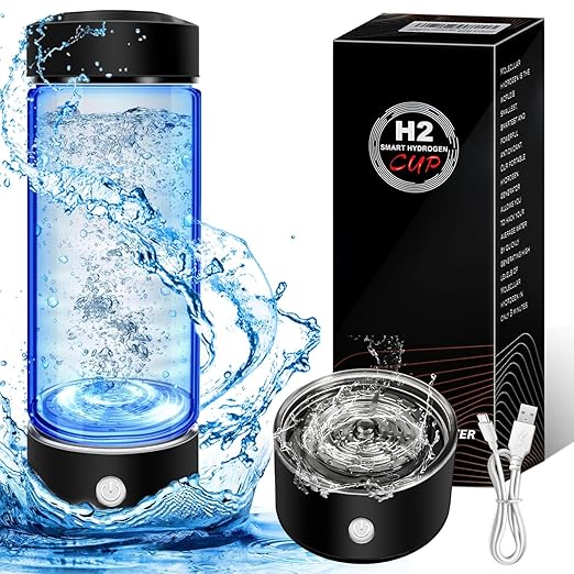 Hydrogen Water Bottle Portable, Hydrogen Rich Water Pitcher Rechargeable Generator Sports Water Bottle for Gym Travel Home Office,3Min Quick Electrolysis