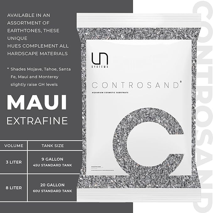 Ultum Nature Systems Controsand Maui Aquarium Gravel (8L) - Small Pebbles for Fish Tank - Planted Rocks - Substrate - Versatile Stones