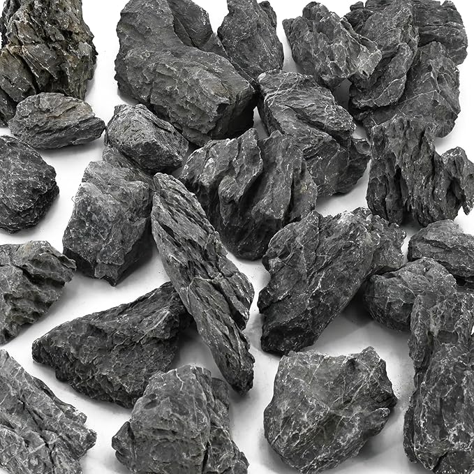 Unocho Aquarium Rocks Natural Seiryu Rock 20LB aquascape Stone for Fish Tank Aquariums Landscaping Model Tank Decoration Aquarium Miniature and Fairy Garden- 3 to 10 inches