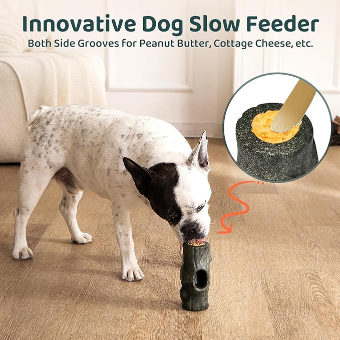 Interactive Dog Toys for Aggressive Chewers, Long-Lasting Frozen Dogs Treat Holder to Keep Them Busy, Indestructible Dog Enrichment Toys - Reduce Anxiety, Safe for Large/Medium Breed