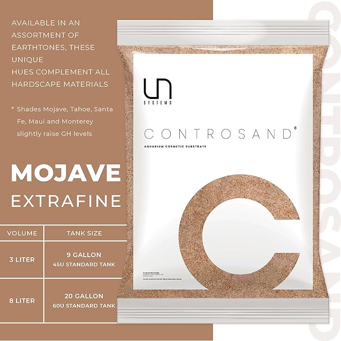 Ultum Nature Systems Controsand Mojave Aquarium Sand (3L) - Freshwater Tank Substrate for Live Shrimp & Planted Aquariums