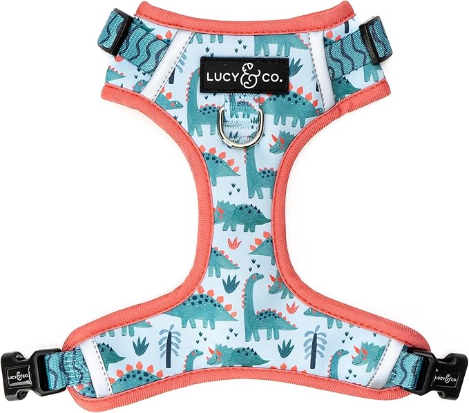 Lucy & Co. The DinoROAR No-Pull Dog Harness - Size X-Small - Vest to Stop Pulling & Walk Easy - Comfortable Leash Training Product w/Adjustable Chest & Neck Straps