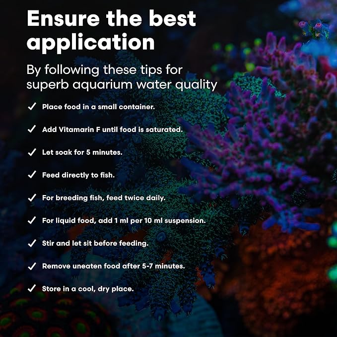 Brightwell Aquatics Vitamarin-M – Complete Vitamin Supplement for Marine Fish, Corals & Invertebrates – Supports Growth, Color & Immune Health – No Refrigeration, 2L