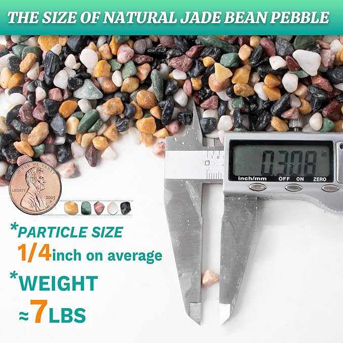 AVALUTION Aquarium Gravel for Plants -7lb Fish Tank Gravel for Succulent Cactus & Bonsai, 1/4Inch Decorative River Rocks Pebbles for Gardening, Flower Pots, Landscaping, Terrarium