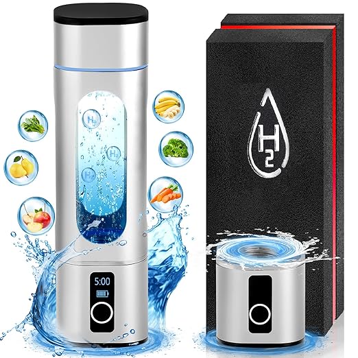 Hydrogen Water Bottles-Upgrade Hydrogen Water Bottle Generator | Ion Bottles Hydrogen Water Ionizer-3500PPB Hydrogen Generator Water Bottle with Advanced Water Ionizer Technology (LED Upgrade)