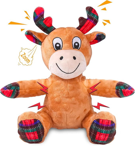 Squeaky Dog Toys, Dog Chew Toys with Crinkle Paper for Puppy, Small, Medium, Large Dogs, Interactive Pet Holiday Toys for Training and Reducing Boredom