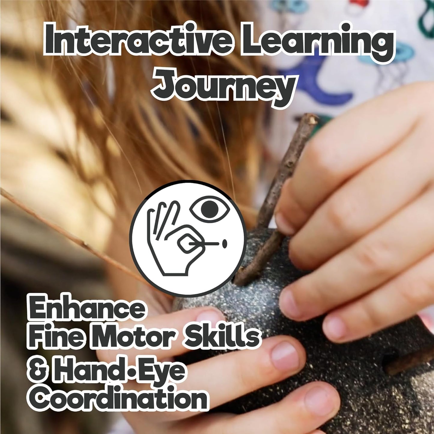 Taksa Toys Locomo Family Black Edition Waldorf Montessori Toys Wooden Animal Figures for Outdoor-Loving Kids, Trigger Boys Girls Creativity, Sensory Toddler Toys for Ages 3 4 5 6 7+ Olds (Set of 5)