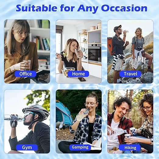 Hydrogen Water Bottle, 420ML Hydrogen Water Bottle Generator with SPE Pem Technology,3min Electrolysis Hydrogen Water Machine,Portable Hydrogen Water Generator for Office, Travel, Sports and Daily.