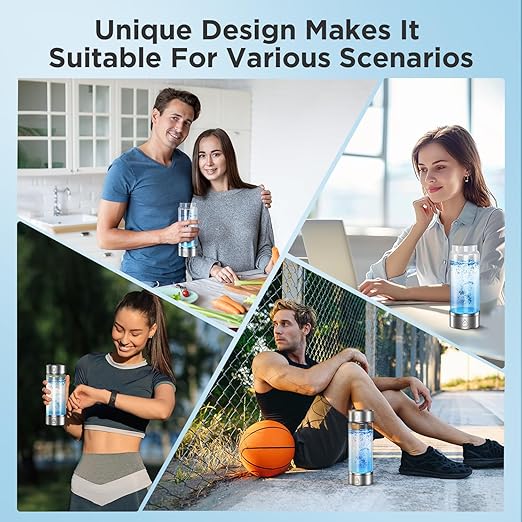 Hydrogen-Water-Bottle-Generator - Water Ionizer to Enhance Water Quality in Just 3 Minutes,Portable Hydrogen Water Machine Suitable for Home,Work and Travel