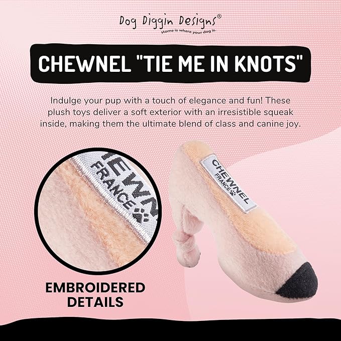 Dog Diggin Designs Runway Pup Collection | Unique Squeaky Plush Dog Toys – High Heel Essentials