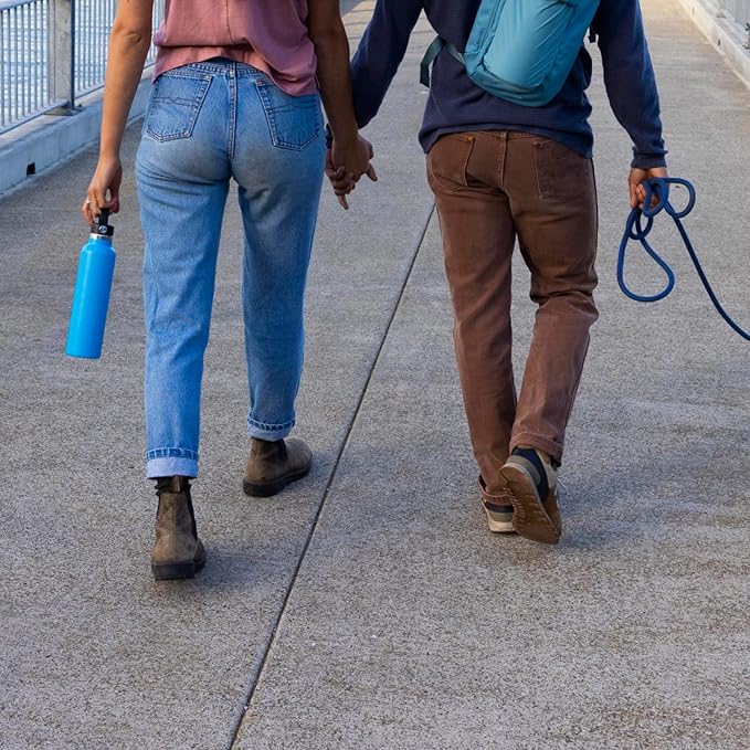 Hydro Flask 24 Oz Stainless Steel Standard Mouth Water Bottle with Flex Straw Cap and Double-Wall Vacuum Insulation