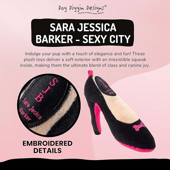 Dog Diggin Designs Runway Pup Collection | Unique Squeaky Plush Dog Toys – High Heel Essentials