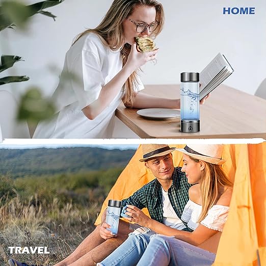 Hydrogen Water Bottle Generator, 3 Min to Quickly Increase The Hydrogen Ratio, with SPE/PEM Technology Fast Electrolysis, Portable with Travel, Sports, Office, Home Gifts and Other Occasions