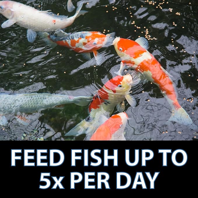 CrystalClear Platinum Fish Food, Premium Floating Pellets for Koi & Goldfish – Boost Growth, Color, and Wellness in Backyard Ponds & Water Gardens, 3mm Pellets, 2.2 Pounds