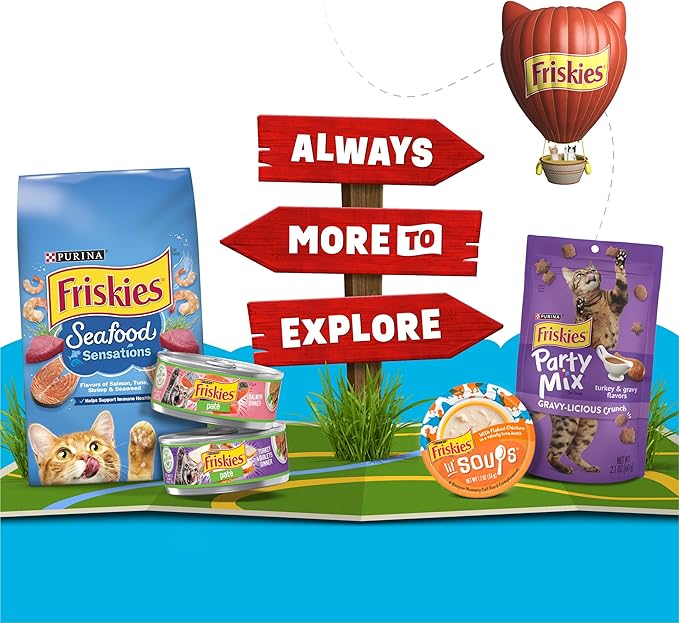 Purina Friskies All-Star Faves Wet Cat Food Complements Variety Pack - 8 ct. Box