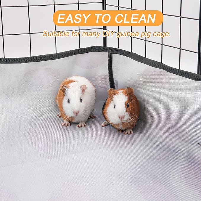 Guinea Pig Cage Liner，Washable Waterproof Oxford Cloth Cage Liners for Small Animals,Hamster Chinchilla Hedgehog Rabbit and Other Small Animals Not Include Cage (28x42 inches)