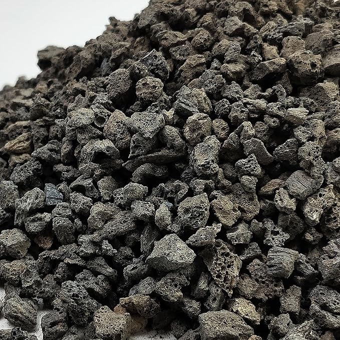 5 lbs Black Lava Rocks for Plants,1/4 Inch Crush Volcanic Rock Pumice Soil Additive for Succulent Aquarium Cactus Bonsai Fire Pits and Garden Landscaping