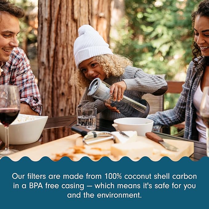 Hydros Water Filter Pitcher, 40 oz Slim Design, Patented Fast Flo Tech, Dishwasher Safe, Fills in Just 40 Seconds, BPA Free, 5 Cup Capacity, Grey