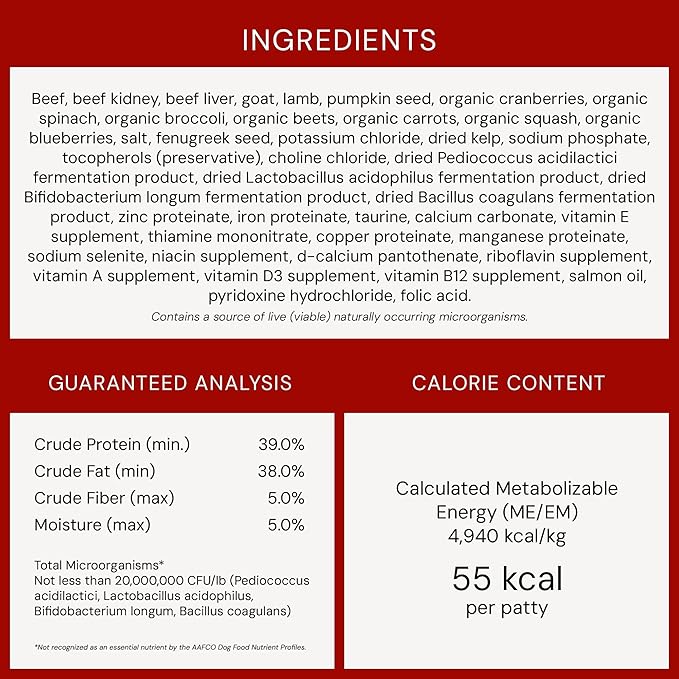 Stella & Chewy's Freeze-Dried Raw Dinner Patties - Remarkable Red Meat Blend - High Protein Grain-Free Puppy & Dog Food - Perfect For Picky Eaters - 14 oz