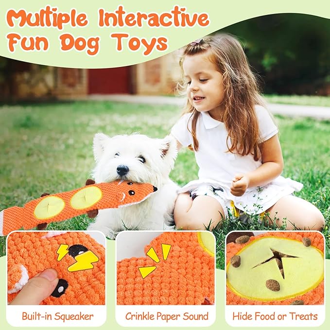 15 Pack Dog Toys, Dog Puzzle Toy Puppy Chew Toys for Teething, Dogs Essentials Toy Bundle with No Stuffing Squeaky Toy, Tough Ropes, Treat Ball for Small, Medium Large Dogs to Keep Them Busy