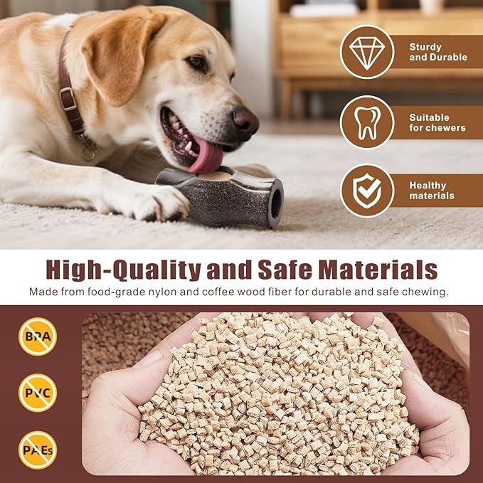 Idepet 3 in 1 Dog Frozen Treat Toy,Interactive Chew Indestructible Toys for Anxiety Relief Puzzle Feeder Keep Dogs Busy Long-Lasting Enrichment Freezable Doggy Dispenser for Aggressive Chewer