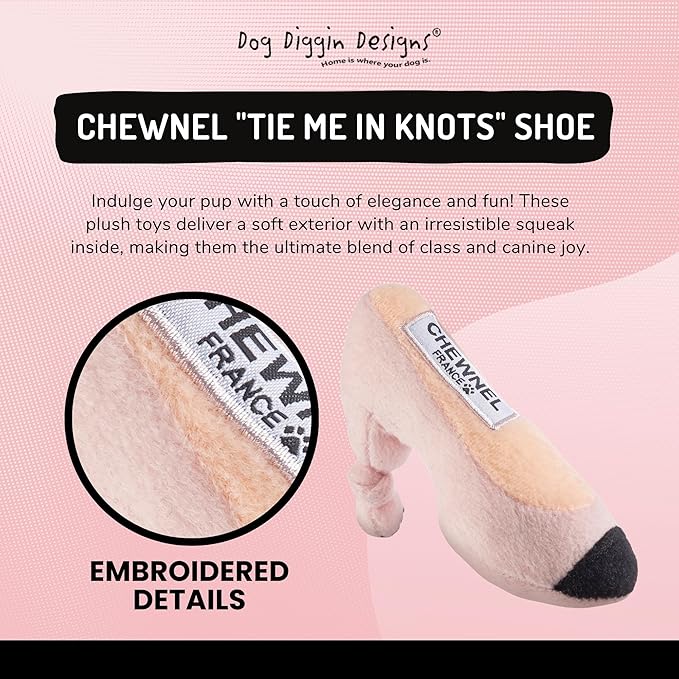 Dog Diggin Designs Runway Pup Collection | Unique Squeaky Plush Dog Toys – High Heel Essentials