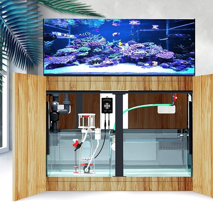 MagTool Aquarium in-Sump DC Protein Skimmer, with Controllable DC Pinwheel Pump for Up to105-135Gal Reef Tank (N130 Plus)