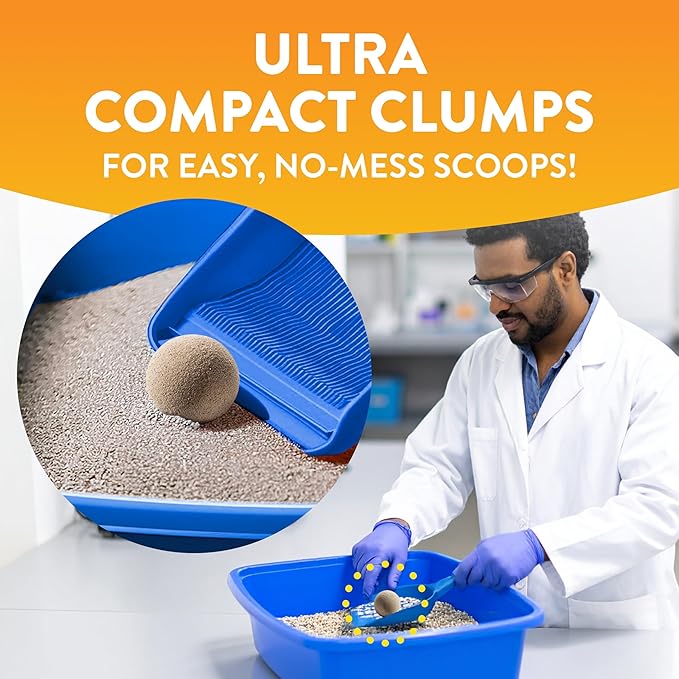 ARM & HAMMER Hardball Lightweight Platinum Multi-Cat Clumping Cat Litter Odor Control, Easy No-Mess Scooping, Garden Bloom Scent, 16.5 Lbs.