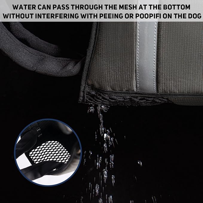 COODEO Mobility Dog Lift Harness, Emergency Carry Sling, Pet Rear Leg Support Rehabilitation Lifts Vest, Dog Carrier for Senior Dogs Joint Injuries, Arthritis (Military Green, XL)