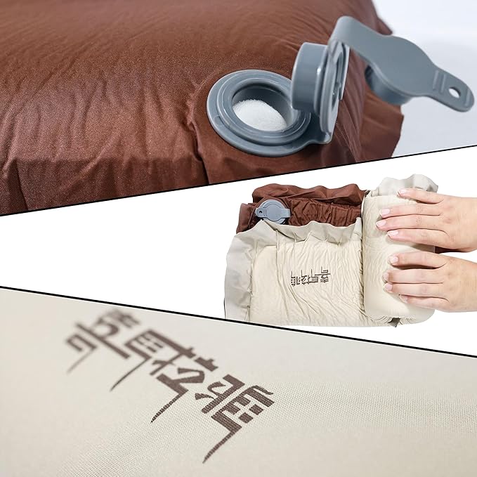 Inflatable Camping Pillow Ultralight, Neck & Lumbar Support, Ergonomic, Washable, Portable Travel Pillow for Hiking Backpacking Pillow Camping Essentials