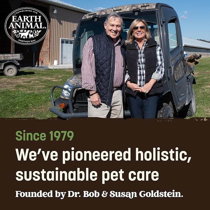 Earth Animal No Hide Medium Pork Flavored Natural Rawhide Free Dog Chews Long Lasting Chew Sticks | Treats for Large Dogs | Great for Aggressive Chewers - 6 Count