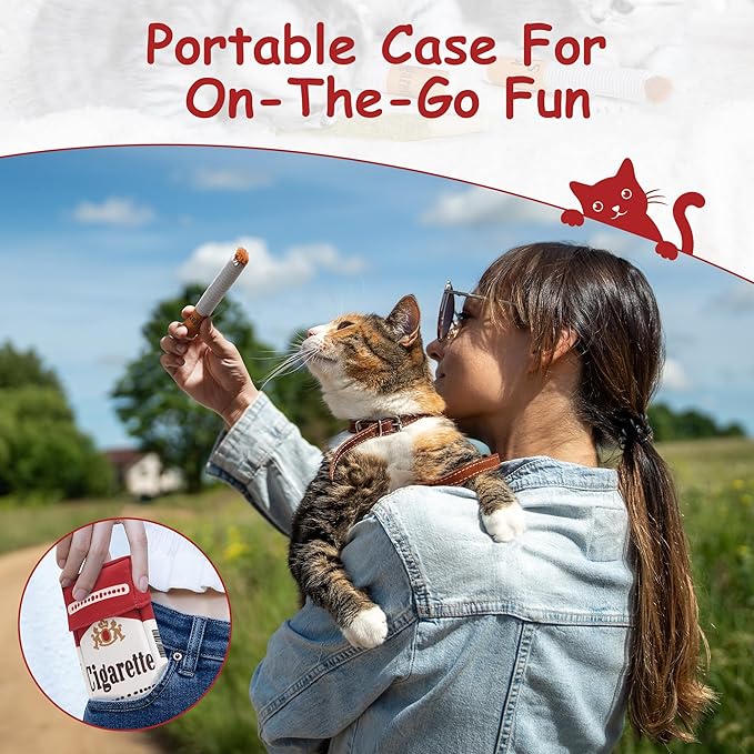 Nocciola 3 Pack Catnip Toys for Cats, Funny Cat Toys Filled with 100% Pure Organic Catnip, Safe Kitten Teething Chew and Kicker Toys, Stress Relieving Fun for Indoor Cats