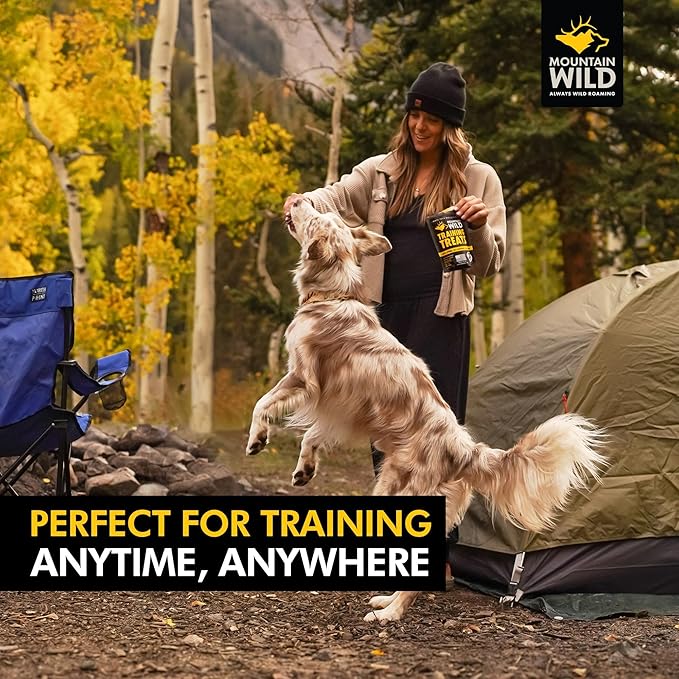 Training Treats for Dogs & Puppies – Elk & Venison Protein Puppy & Dog Treat – High Value, All-Natural, No Fillers, Grain-Free, No Artificial Preservatives – 4oz, 2 Bags